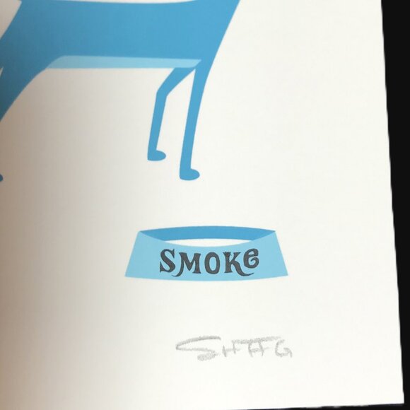 SHAG - Josh Agle 2017 "SMOKE" Bob Dylan Print # 47 of 200 Ltd ED Print - Picture 8 of 10